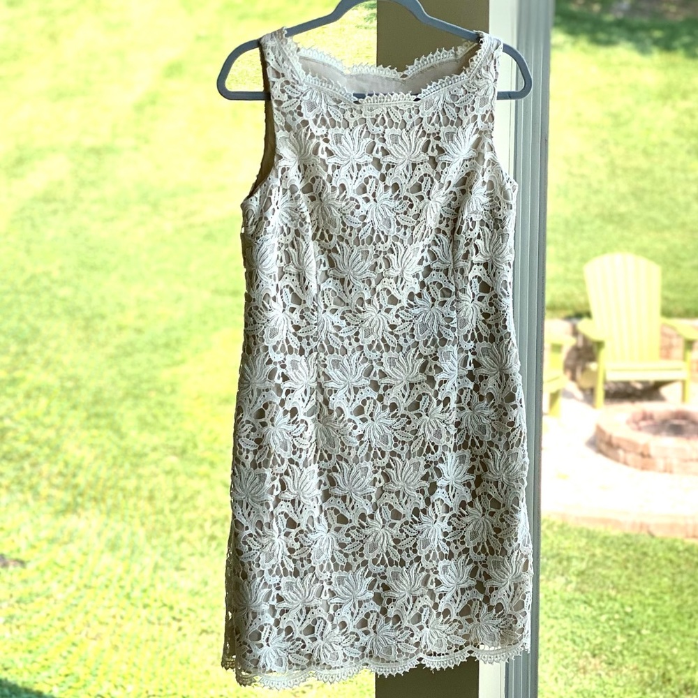 Size 8 Ann Taylor Embroidered Sheath Dress